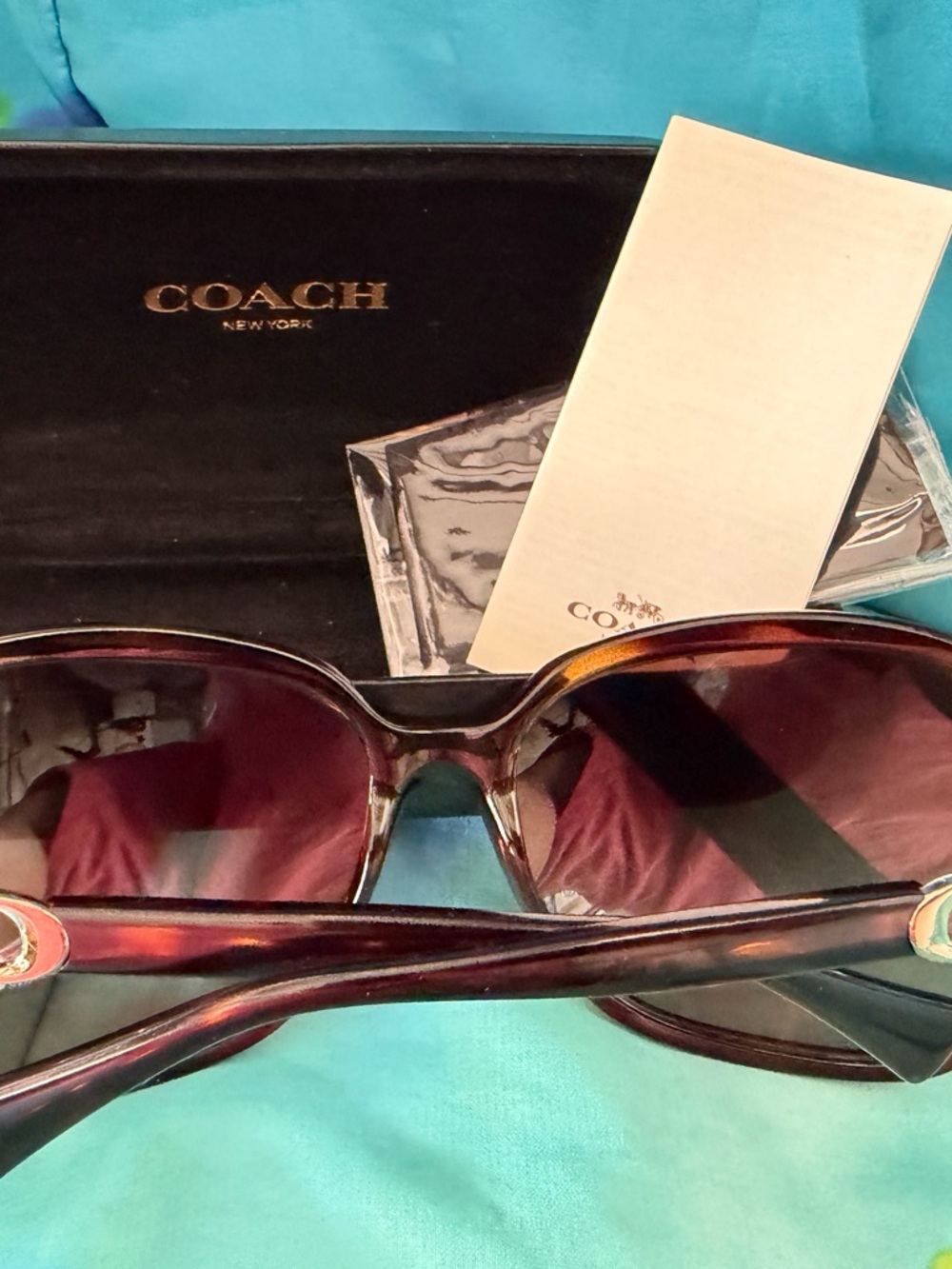 COACH Women's Tortoiseshell Sunglasses - Brown Frame with Brown Lenses
